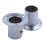 Wardrobe 25mm Tube Stainless Steel Rail Rod End Support Bracket 4Pcs 3