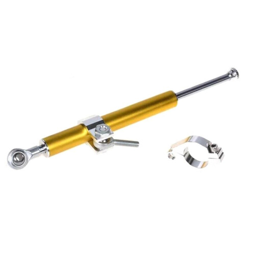 330MM Universal Motorcycle Steering Damper Stabilizer Damper-Steering  Direction Safety Control Gold