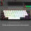 61-Key RGB Backlit Wired Gaming Keyboard with Mouse, White Frame 9