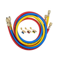 Set di tubi di ricarica refrigerante per R12 R22 R502 1/4" 150cm (confezione da 3)