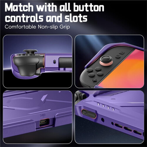 Ergonomic Protective Case for   2 Non-Slip Grip with Hard Front Cover Shock-Absorption Case 1