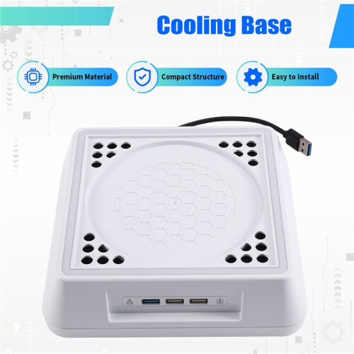 Game Console Cooling Base for  Series X Gaming Accessory Built-in LED Light 2