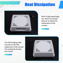 Game Console Cooling Base for Series X Gaming Accessory Built-in LED Light