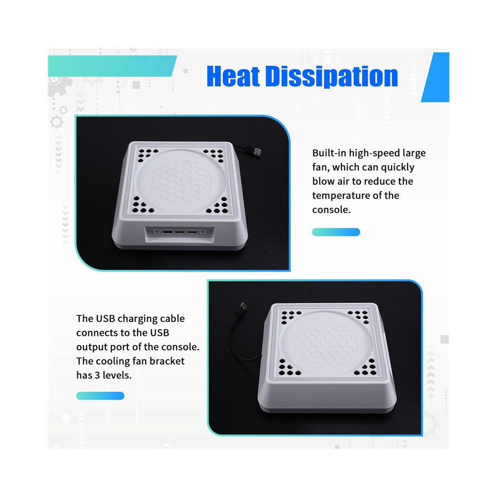 Game Console Cooling Base for Series X Gaming Accessory Built-in LED ...