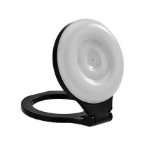 For Mobile Phone Magnetic Fill Light Selfie Beauty Light Mobile Phone Fill Light Portable Black