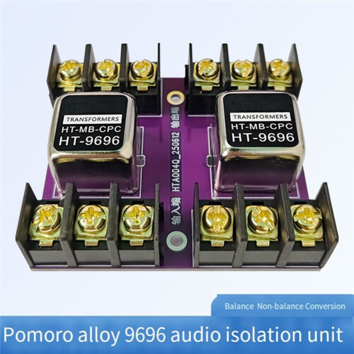 Balanced and Unbalanced Conversion Audio Isolator HT-9696 Permalloy Audio Isolation Transformer 600:600 20Hz-20KHz 2