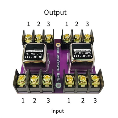 Balanced and Unbalanced Conversion Audio Isolator HT-9696 Permalloy Audio Isolation Transformer 600:600 20Hz-20KHz