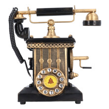 Wall Decoration Retro Decorative Phone Model Vintage Resin Decoration Creative Home Bar Cafe Desktop Decoration Artistic Statue Photography Prop Coin