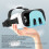 Adjustable Breathable HD VR Headset for Switch OLED, 3D Glasses 4