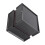 LED Black Ring Box, 8x8x7cm, Flocking Interior, Battery-Powered 13