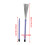 2 Pcs Purple Steel Wire Retractable Drum Brushes for Jazz Performance 2