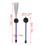 2PCS Purple Retractable Steel & Rubber Drum Brushes for Percussion Instruments 2