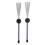 2PCS Purple Retractable Steel & Rubber Drum Brushes for Percussion Instruments 3