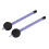 2PCS Purple Retractable Steel & Rubber Drum Brushes for Percussion Instruments 6
