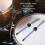 2PCS Purple Retractable Steel & Rubber Drum Brushes for Percussion Instruments 8
