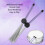 2PCS Purple Retractable Steel & Rubber Drum Brushes for Percussion Instruments 5