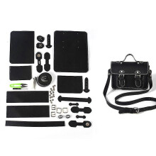 (As show, Black) Beginner's DIY Sewing Kit with Accessories Bag, Craft Shoulder Bags