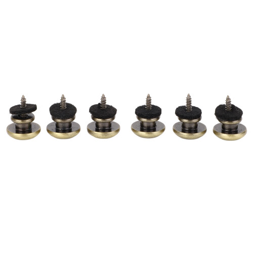 Guitar Strap End Pins 6pcs Bronze Smooth Iron Secure Lock for Acoustic Guitar 2