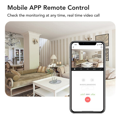 1080P WiFi Smart Security Camera with Night Vision & 256G Storage 2