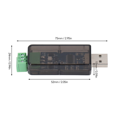 USB to RS485 Converter Half Duplex Adapter CH343G, Max 1200m 1