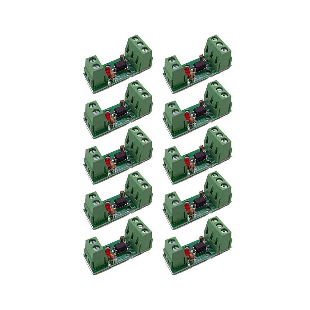 1 Channel Way Optocoupler Isolation Module Pc817 3V-5V Photoelectric Isolator Rail Holder Plc Drive Motor Board 10Pcs 4713401819015