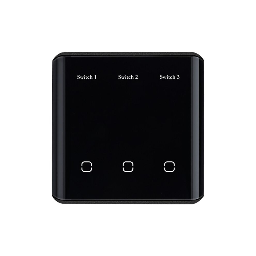 Tuya Zigbee 3.0 Wireless Touch Light Emitting Diode Screen Eu Plug Black 6033646994352