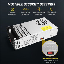 Version Converter,110V AC to 12V Converter Power Supply 12V 360W 30A Transformer for RV,LCD Monitor US Plug