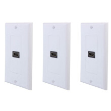 3X Nuevo 1 Puerto Panel Placa de Cara de Pared Cubierta Acoplador Extender de Salida 3D 1080P