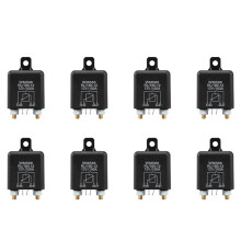 8X 12V 100Amp 4-Pin Schwer Pflicht ein / Aus Schalter Split Charge Relay für Auto Boot Van Schwarz
