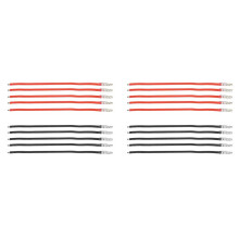 20Pcs 16AWG Silicone Wire with 4.0mm Male Plug Length 10cm for 380 390 540 550 775 795 Brushed Motor Connection Cable