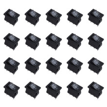 20X SPDT -OFF- 3 Position Schnapp Boot Wippschalter AC 250V/ 6A 125V/ 10A