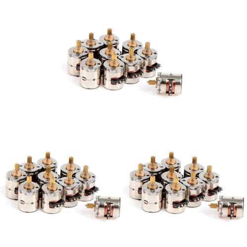 30Pcs/Pack  2-Phase 4-Wire Stepper Motor Miniature Stepper with Gear Small Tiny  Motor Toy Engine DIY