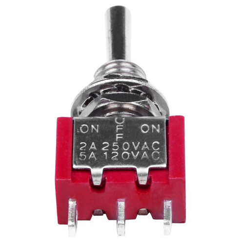 6 Pcs AC 250V 2A 120V 5A SPDT /Off/ 3 Position Momentary Toggle 2
