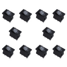 10X SPDT -OFF- 3 Position Snap in Boat Rocker AC 250V/6A 125V/10A