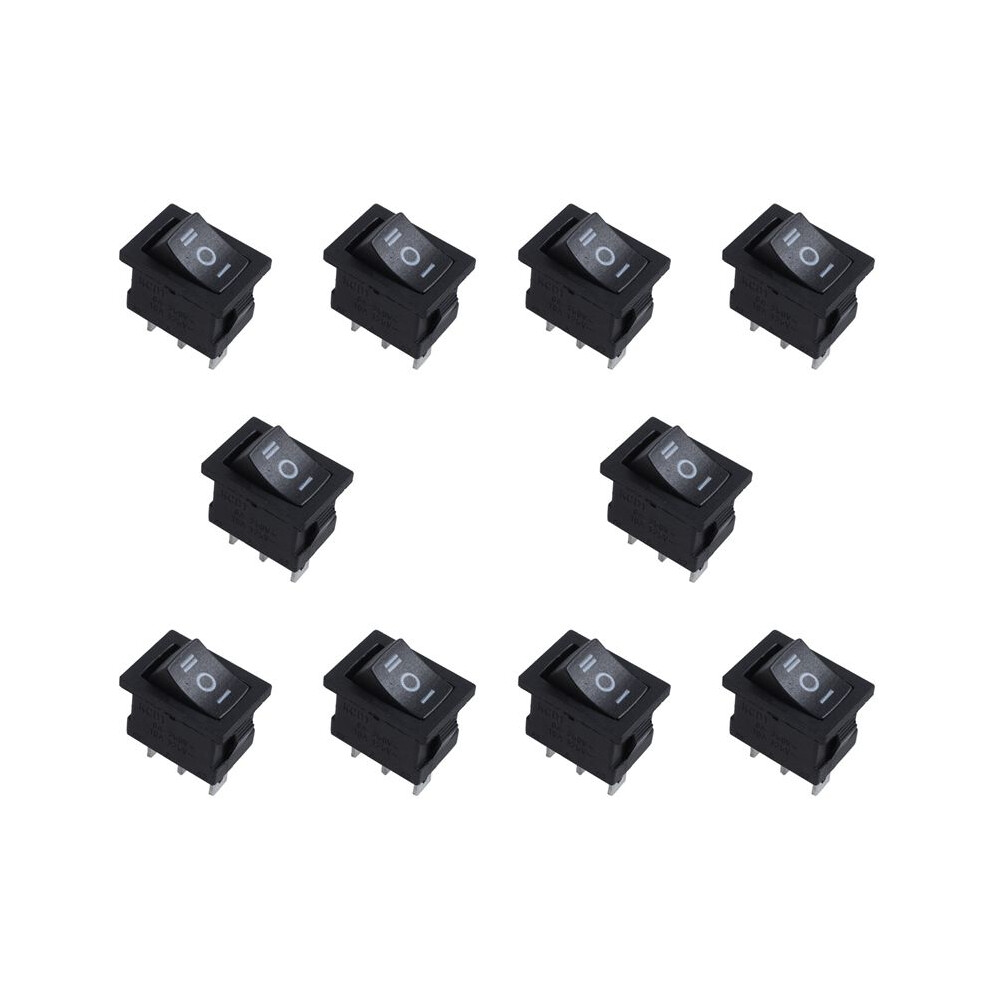 10X Spdt -Off- 3 Position Snap In Boat Rocker Ac 250V/6A 125V/10A 6031866498148