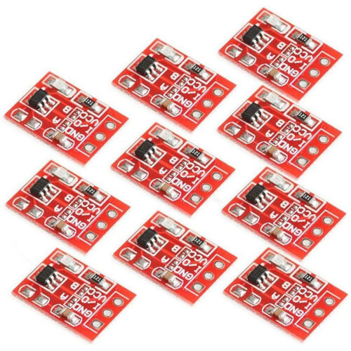 300Pcs TTP223 Touch Key  Module Touching Button Capacitor Type Single Channel Self Locking Touch  Sensor 1