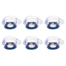 6X Klar 22mm Schutzhuelle Schutz Gehaeuse Fuer Runden Druckknopfschalter