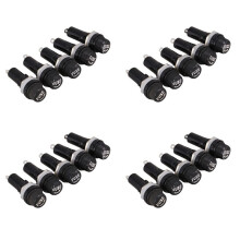 20 Pcs AC 125V 15A 6 X 30mm Panel Mount Fuse Holder