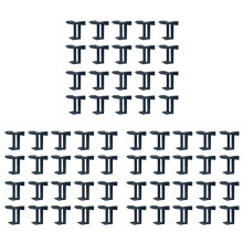 60PCS Photovoltaic Panel Drainage Buckle Surface Plate Solar Panel Water Drain Clip for Solar Panel Draining Black 40mm