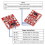 300Pcs TTP223 Touch Key  Module Touching Button Capacitor Type Single Channel Self Locking Touch  Sensor 4