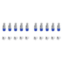 10x 3 PIN AC Powercon Stecker Stecker NAC3FCA AC Netzstecker 20A/250V für BüHnenlicht LED Bildschirm Grau