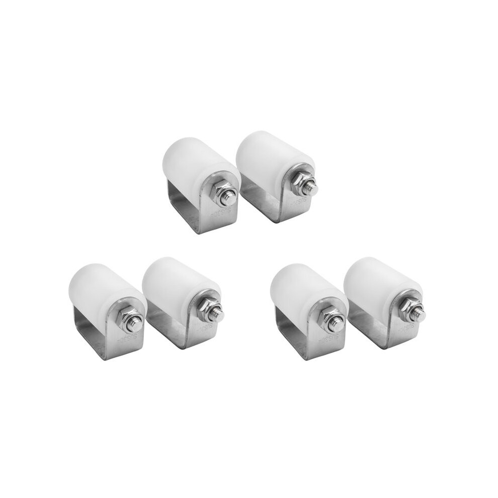 6Pcs Slide Gate Guide Roller 3 Inches Hard Nylon Sliding Rolling Gates Guider Heavy Duty Bearing Side Roller 6031462915193