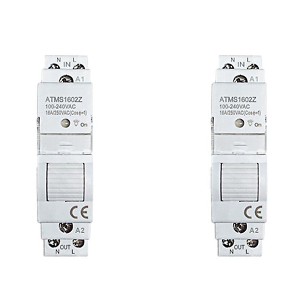 2X Tuya Life Zigbee 16A Din Rail 1P Kwh Meter With Monitor Timer Support App Remote Control 4712411514064