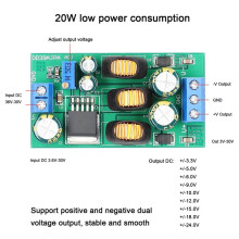 20W Boost-Buck Positive Negative Dual Output Voltage Module - Step-/Down Power Supplys Module 3.6-30V to 3-30V