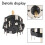 4X RKJXT1F42001 4-Standenschakelaar Autonavigatie Encoder Key Rocker  met Push  Encoder 4