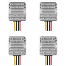 4X Automatic Buck Boost Converter 8V-40V to 13.8V 10A Step Down Voltage Regulator Waterproof Voltage Reducer