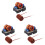 3X 5V-12V Low Voltage ZVS Induction Heating Power Supply Module + Heater Coil DT 1