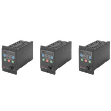 3X Convertidor de Frecuencia de Controlador de Motor de Salida TrifáSica de Entrada MonofáSica de 220 V 750 W con Pantalla de Tubo Digital de Cuatro