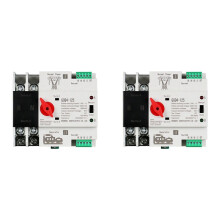 2X Einphasiger DIN-Schiene ATS 220V PC Dual Power Automatischer Transferschalter 2P 100A Haushaltsstrom-Transferschalter 50/60Hz