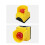 Emergency Stop Button  E-Stop Power Shut Off Red Mushroom  Push Button Switches with Box 7